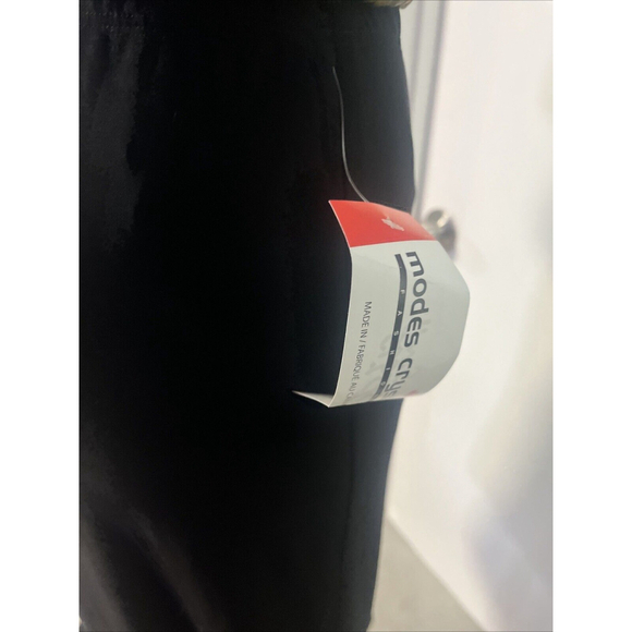 NWT Small Black Midi Skirt Contrasted Hemline By Modes Crystal - Picture 10 of 10